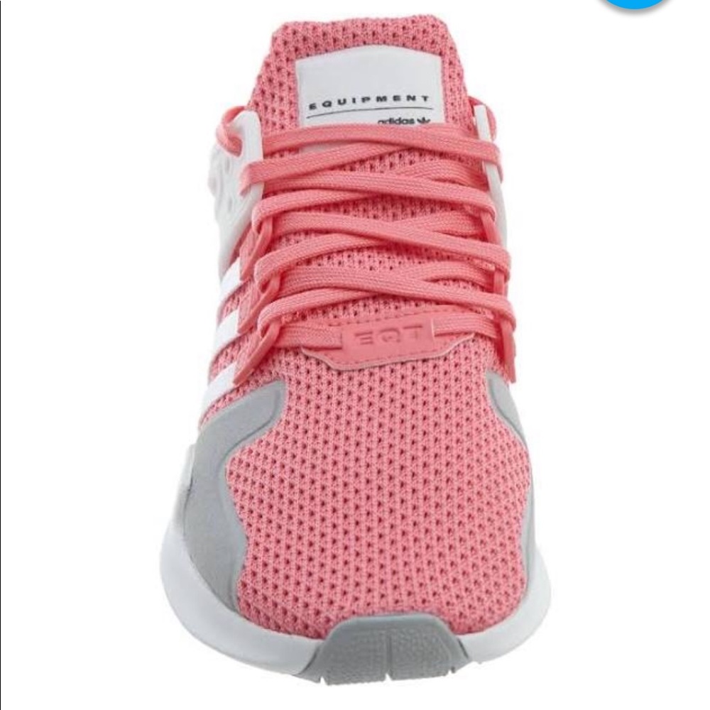 adidas eqt support adv j pink & grey shoes